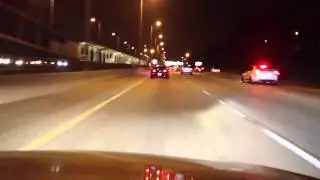 Crazy Fast FD RX7 Highway Pull & Exhaust Flames! CHI2K14