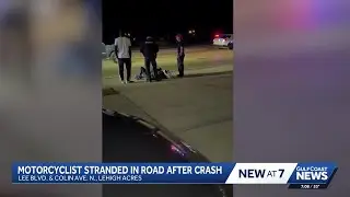 Video shows motorcyclist hit, left in road as cars drive by in Lehigh Acres