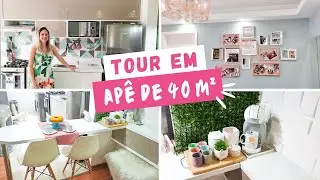 TOUR EM APÊ DE 40M2 | TOTALMENTE LINDO E DECORADO!