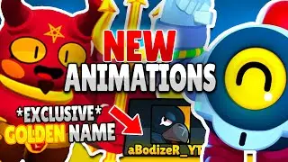 Brawl Stars NEW Nani & Evil Gene Animations - New Exclusive GOLDEN Player Name Color Leaked?