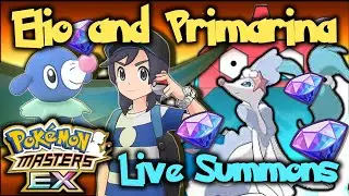 CRAZY LUCK ELIO and PRIMARINA SUMMONS, LUCKY SKILLS + EVOLUTION LINE | Pok&eacute;mon Masters EX