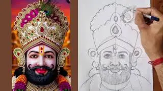 Hare Ka Sahara Baba Khatu Shyam Hamara drawing acchi lagi ho to like aur subscribe kar dena🥰🥰