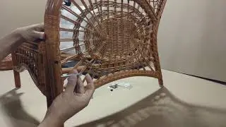 Assembly instruction of Malibu Lounge Armchair ECO Natural Rattan Wicker Handmade Design