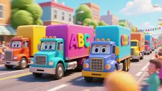 ABC Color Truck Parade | Nursery Rhymes & Kids Songs