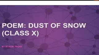 #english #ncert #class10 #poem #dust of snow by Robert Frost #question #answer #viralvideo #trending