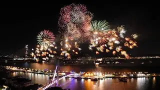 2025空拍 漁人碼頭仲夏繽紛樂淡水煙火