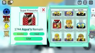 (All star tower defense) opening a super firework I got from story mode