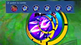 Gusion 1sec combo build be like: