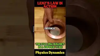 This Magnet Falls in Slow Motion Without a Battery! 😲⚡ | Lenz's Law Explained #shorts