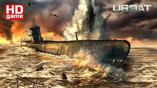 UBOAT HD #68 Кампания U-292: Convoy (без комментариев - реализм 100%) 1440p60