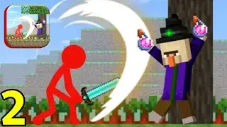 Stickman vs Craftman - All Levels Gameplay Walkthrough Part 2 Max Lvl 9-14