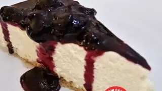 No bake low carb blueberry cheesecake #lowcarbnobakecake #ketonobakecake