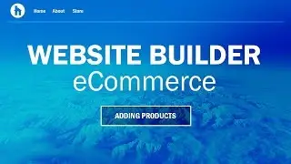 Adding and editing products in Website Builder