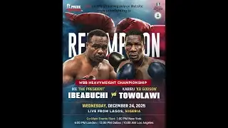 Undefeated, unstoppable, undeniable🥊 Ike ‘The President’ Ibeabuchi at the press conference.