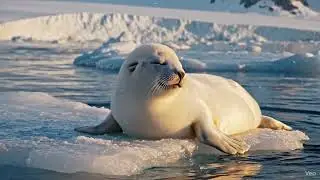 Fluffy White Baby Seal 
