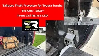 Защита от кражи задней двери для Toyota Tundra 2022 года выпуска и старше - светодиодная накладка...