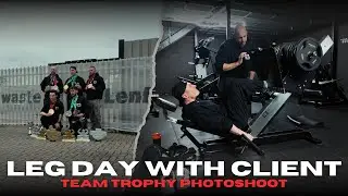 Brutal Leg Day & Team Trophy Photoshoot | Behind the Scenes!