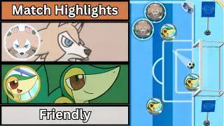 Midday Lycanroc vs. Snivy Highlights | Character Caps Soccer Friendly