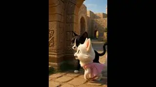 Exploring Bahrain Fort with Pixar-Style Animation | Adventure with Cat & Dog #bahrain  #animation