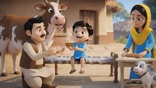 Family Adventure in the Village | Animated Story for Kids