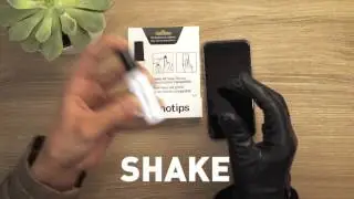 DIY touchscreen gloves Leather - Tutorial Nanotips