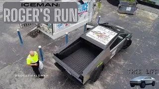 ICEMAN: Roger's Run TESLA CYBER TRUCK ICE BOX / DEEP FREEZER / COOLER /TWICE THE ICE /50 LBS OF ICE