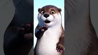 otter paints nails 💅#animation #ai #otter #funny #disney #shortvideo