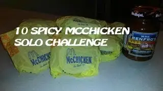 McDonald's 10 Ghost Pepper McChicken SOLO Challenge