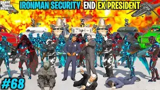 MICHEAL IRONMAN SECURITY VS PRESIDENT SECURITY | GTA V GAMEPLAY #68