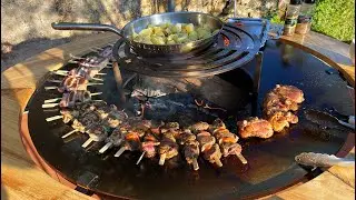 Je cuisine au Brasero Plancha : Une Parrillada de viandes et ses sauces salsa et chimichurri