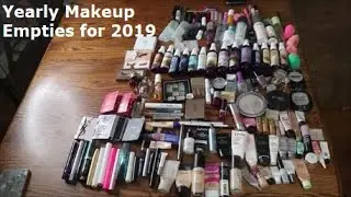 Yearly Makeup Empties for 2019