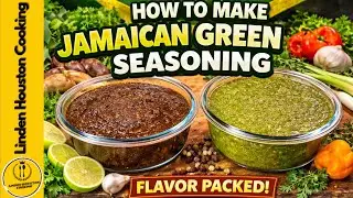 How To Make Jamaican Green Seasoning | Fresh Herb Blend for Chicken, Fish & Oxtail