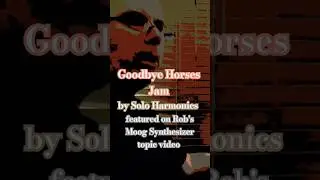 Goodbye Horses Jam - see entire video @soloharmonicsrobj8246
