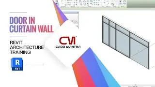 Door in Curtain Wall in Revit Architecture | Revit Training in Lucknow | Cadd Mantra
