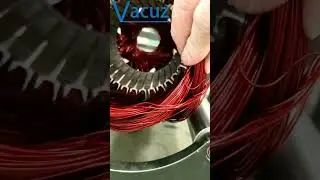 Vacuz Automatic Induction Motor Stator Coil Inserting Final Forming Machine Process