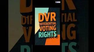 DVR (Differential Voting Rights)✅️ #shorts #youtubeshorts #youtube #motivation
