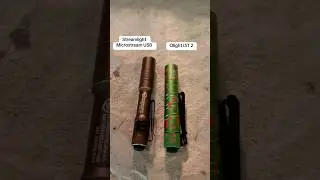 Streamlight Microstream USB vs Olight i3t 2 size #streamlight #olight #flashlight #edcflashlight