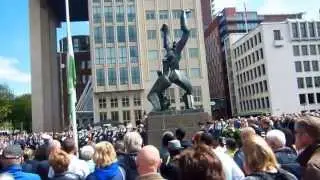 Herdenking Plein 1940 bombardement van Rotterdam 14 mei 1940