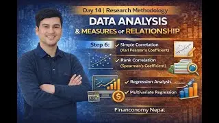 Day 14: Research Methodology| Step 6: Data Analysis | Correlation Analysis | Regression Analysis