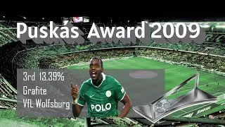 Grafite's special solo goal against Bayern ( Pusk&aacute;s Award 2009)