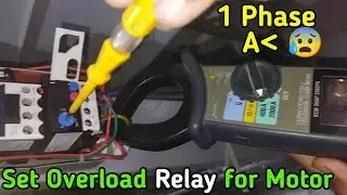 how to set overload relay for motor || dol starter overload relay setting @MianElectric