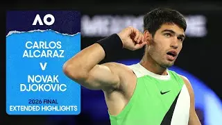Carlos Alcaraz v Novak Djokovic Extended Highlights | Australian Open 2026 Final