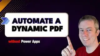 Simple Dynamic Changing PDF with MultiSelect using Power Automate