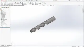 Matkap Ucu Çizimi #solidworks #drawing #drill