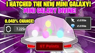 I can't believe I HATCHED the NEW DIVINE! in HYPER CLICKERS Galaxy UPDATE! I get TRILLION REBIRTHS