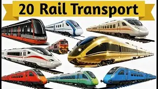 Types of Trains | Trains Name for Kids | Learn Railway Transport in English #kidslearning