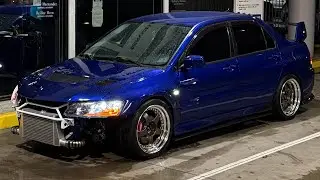 EVO 9 PAINTED CARBON AND NEW WHEELS 