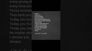 A letter I never said out loud.&rdquo;series of letter 1.
