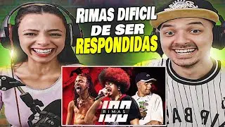 100 RIMAS IMPOSS&Iacute;VEIS de RESPONDER! 🤬 [ REACT WALLZITU E CAMILA ]