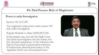 Pre-trial process: role of magistrate (LAW)